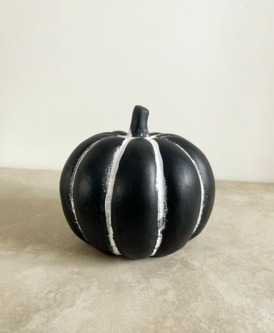 Rustic Black Pumpkin