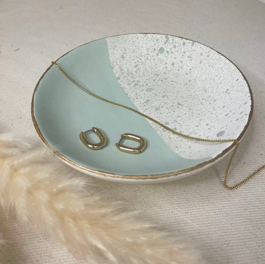 Ceramic trinket dish - Sage Green